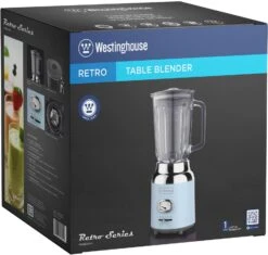 Westinghouse Blender Retro Collections - Blauw - 1.5 Liter - WKBE221BU -Le Creuset Winkel WKBE221BU Table Blender BOX