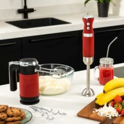 Westinghouse Staafmixer Retro Collections - 600 W - Cranberry Red - WKHBS270RD -Le Creuset Winkel WKHBS270RD Retro Hand Blender 5