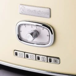 Westinghouse Broodrooster Retro Collections - 2 Sleuven - Vanilla White - WKTTB857WH -Le Creuset Winkel WKTTB857WH Retro 2 Slice Toaster 2