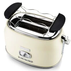 Westinghouse Broodrooster Retro Collections - 2 Sleuven - Vanilla White - WKTTB857WH -Le Creuset Winkel WKTTB857WH Retro 2 Slice Toaster 3