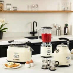 Westinghouse Broodrooster Retro Collections - 2 Sleuven - Vanilla White - WKTTB857WH -Le Creuset Winkel WKTTB857WH Retro 2 Slice Toaster 5