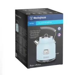 Westinghouse Waterkoker Retro Collections - 2200 W - Blauw - 1.7 Liter - WKWKH148BU 7 Westinghouse Waterkoker Retro Collections - 2200 W - Blauw - 1.7 Liter - WKWKH148BU -Le Creuset Winkel WKWKH148BU Electric Kettle Retro BLUE Box