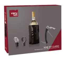 Vacu Vin Wijnset Classic - Zwart - 4 Delige Set 7 Vacu Vin Wijnset Classic - Zwart - 4 Delige Set -Le Creuset Winkel WineSetClassic VV9