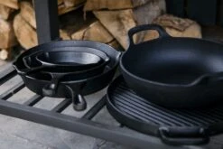 Blackwell Pannenset Gietijzer - Zonder Anti-aanbaklaag 2-Delig -Le Creuset Winkel blackwell gietijzer 2 1