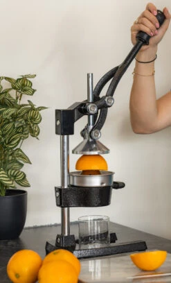 Sareva Citruspers - Gietijzer - Hevelmodel - Zwart -Le Creuset Winkel citruspers 4 1 scaled