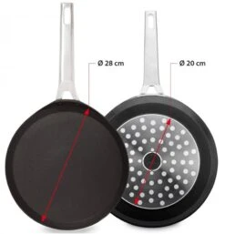 Valira Pannenkoekenpan Aire - ø 28 Cm - Standaard Anti-aanbaklaag -Le Creuset Winkel crepepan2