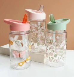 A Little Lovely Company Drinkfles / Waterfles - Groene Bloesems -Le Creuset Winkel dbblsa45 lr 6 drink bottle blossoms sage