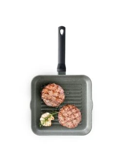 BK Grillpan Granite Aluminium - 26 X 26 Cm - Keramische Anti-aanbaklaag -Le Creuset Winkel f113e5dfcff3bb6c2b79cb095da24baae80d517b BK GRANC Opn Grill top 1