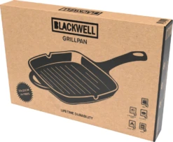 Blackwell Grillpan - Gietijzer - 23 X 23 Cm - Zonder Anti-aanbaklaag 11 Blackwell Grillpan - Gietijzer - 23 X 23 Cm - Zonder Anti-aanbaklaag -Le Creuset Winkel grill zwart Package New