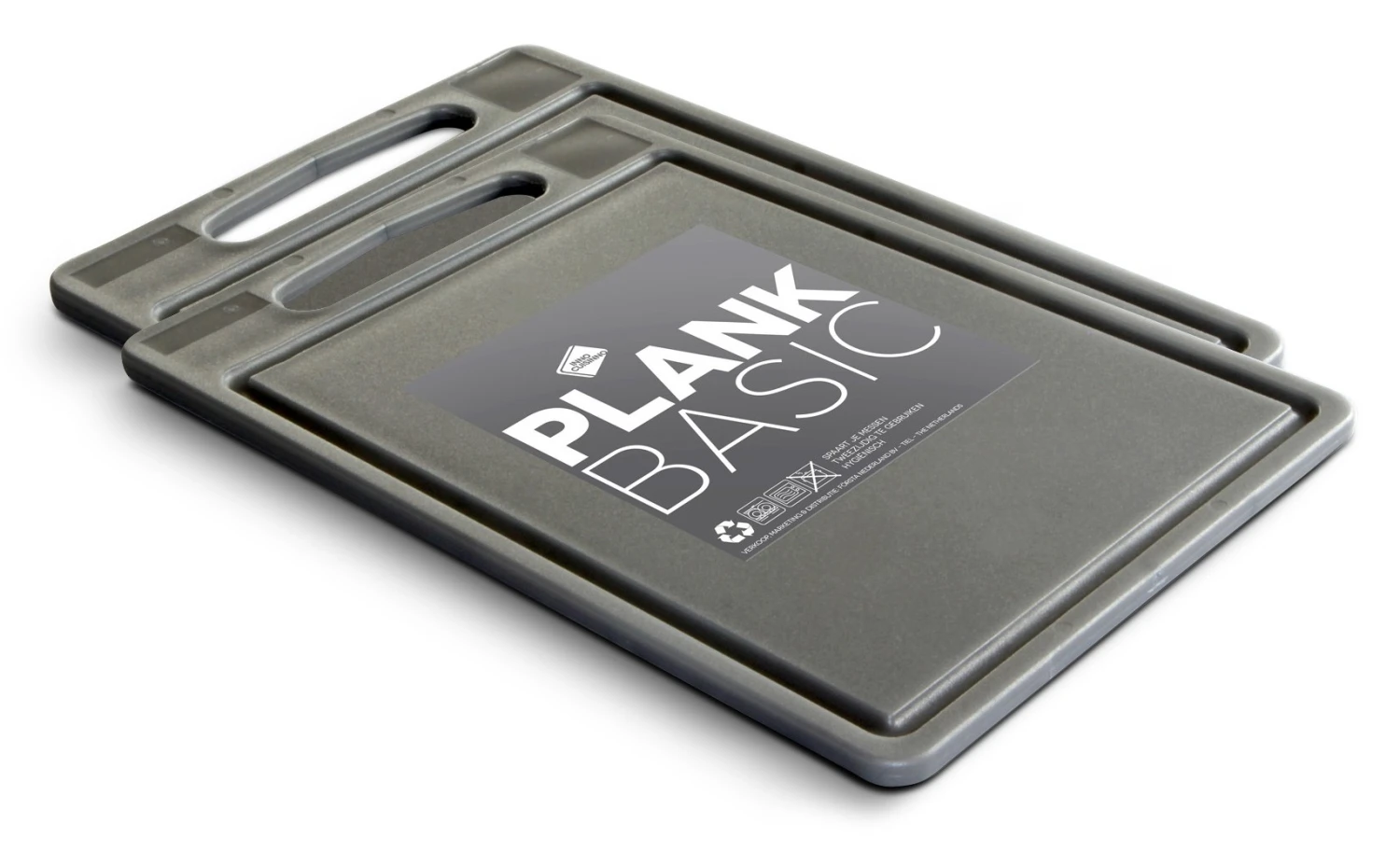 Inno Cuisinno Snijplanken Basic - 35 X 25 Cm - Grijs - 2 Stuks 1 Inno Cuisinno Snijplanken Basic - 35 X 25 Cm - Grijs - 2 Stuks