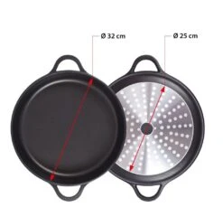 Valira Braadpan Met Deksel Aire - ø 32 Cm / 8.8 Liter 7 Valira Braadpan Met Deksel Aire - ø 32 Cm / 8.8 Liter -Le Creuset Winkel non stick short casserole induction 2 1