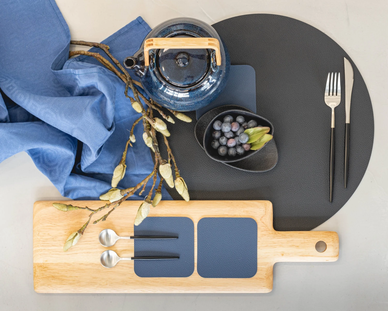 Jay Hill Bestekset - RVS / Zwart - 4-delig 2 Jay Hill Bestekset - RVS / Zwart - 4-delig - Afbeelding 2