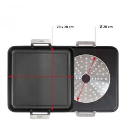 Valira Bakplaat Aire - 28 X 28 Cm - Standaard Anti-aanbaklaag -Le Creuset Winkel plancha28x28cm2