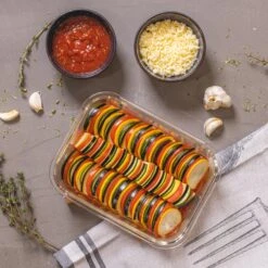 Sareva Glazen Vershoudbakje Cook & Fresh - Rechthoek - 4-delig -Le Creuset Winkel product 1 10