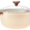 Sambonet Braadpan Rock 'n' Rose - Creme - ø 24 Cm / 4.5 Liter - Standaard Anti-aanbaklaag