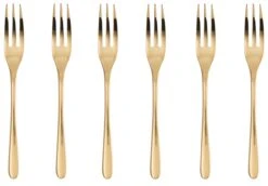 Sambonet Gebaksvorkjes Taste Goud 6 Stuks