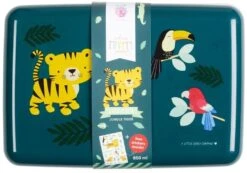 A Little Lovely Company Lunchbox - Jungle Tijger -Le Creuset Winkel sbjtgr14 lr 10 lunch box jungle tiger