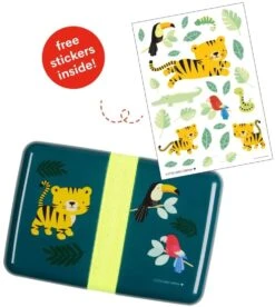 A Little Lovely Company Lunchbox - Jungle Tijger -Le Creuset Winkel sbjtgr14 lr 11 lunch box jungle tiger