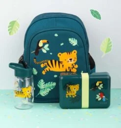 A Little Lovely Company Lunchbox - Jungle Tijger -Le Creuset Winkel sbjtgr14 lr 2 lunch box jungle tiger 1 1
