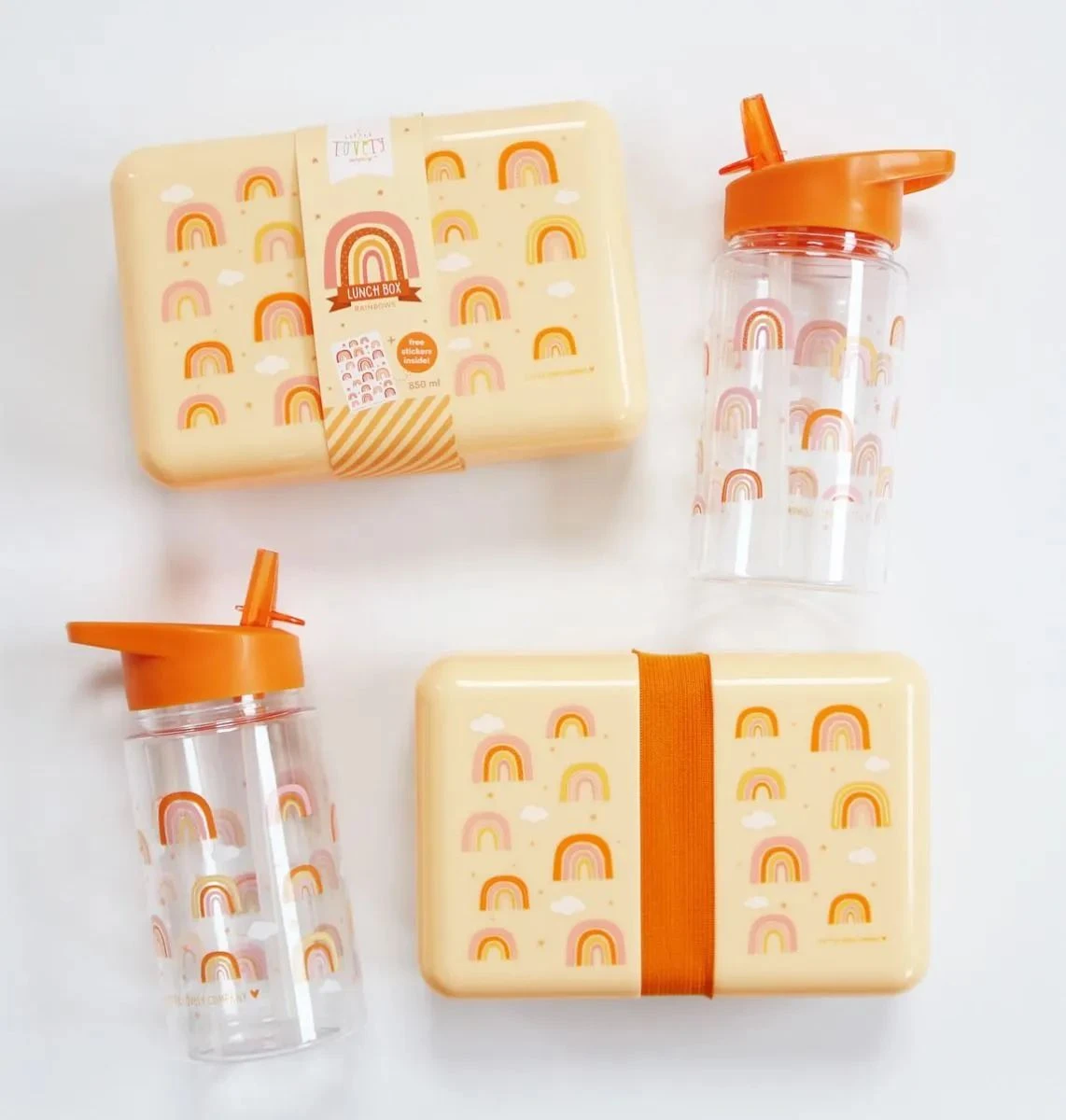 A Little Lovely Company Lunchbox - Regenbogen 3 A Little Lovely Company Lunchbox - Regenbogen - Afbeelding 3