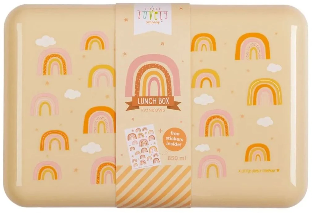 A Little Lovely Company Lunchbox - Regenbogen 5 A Little Lovely Company Lunchbox - Regenbogen - Afbeelding 5