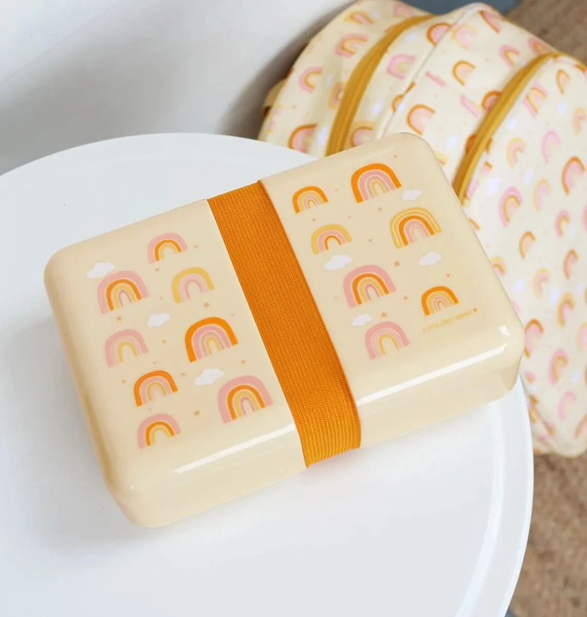 A Little Lovely Company Lunchbox - Regenbogen 2 A Little Lovely Company Lunchbox - Regenbogen - Afbeelding 2