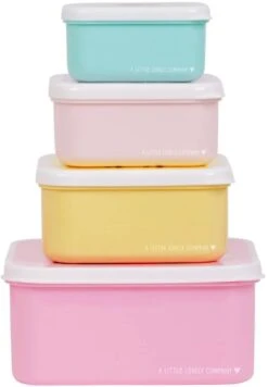 A Little Lovely Company Lunchset - Bosvriendjes -Le Creuset Winkel sbsefo27 lr 3 lunch and snack box set forest friends