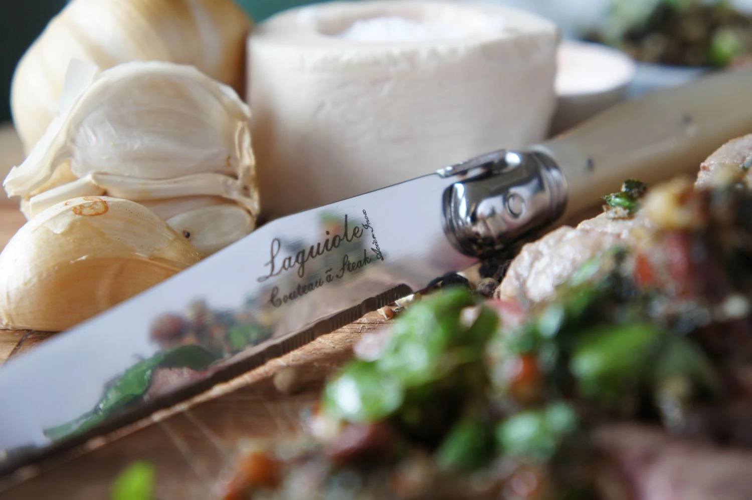 Laguiole Style De Vie Steakmessen Premium Line Parelmoer 6 Stuks 4 Laguiole Style De Vie Steakmessen Premium Line Parelmoer 6 Stuks - Afbeelding 4