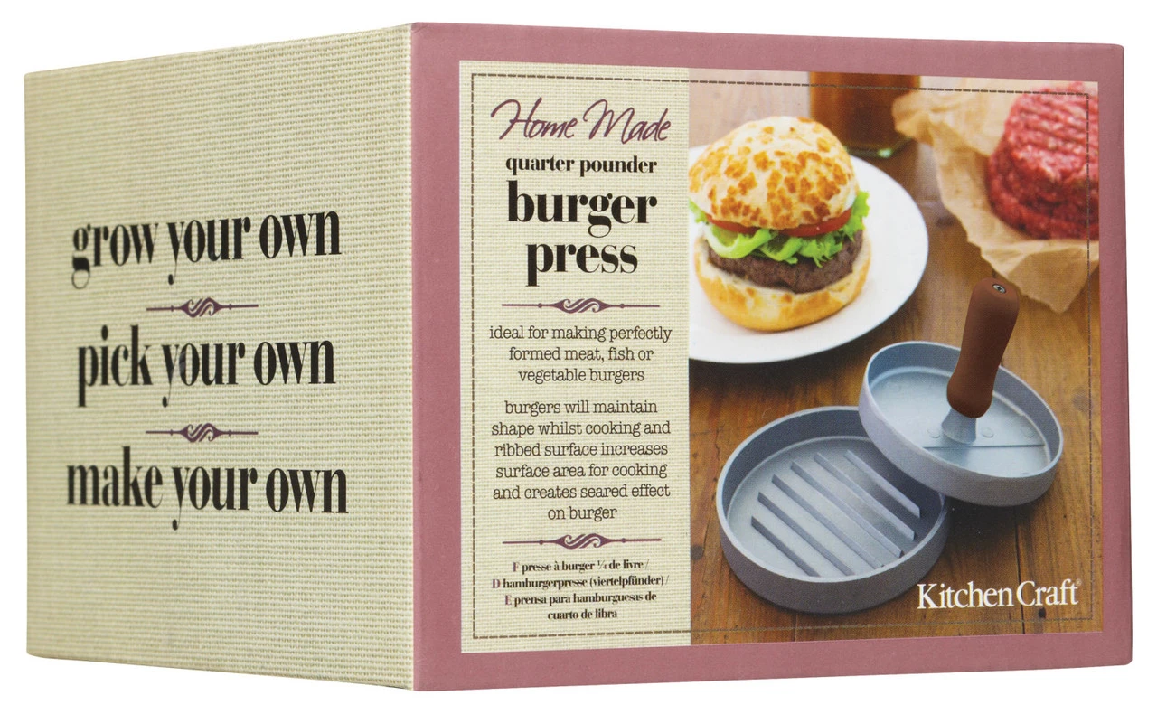 KitchenCraft Hamburgerpers Home Made - Aluminium - ø 11.5 Cm 5 KitchenCraft Hamburgerpers Home Made - Aluminium - ø 11.5 Cm - Afbeelding 5