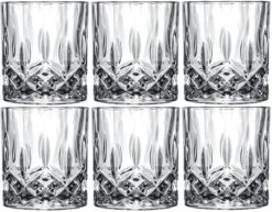 Cookinglife Whiskey Glazen / Cocktailglazen / Waterglazen Moray - 320 Ml - 6 Stuks