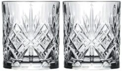 Cookinglife Whiskey Glazen / Cocktailglazen / Waterglazen Moy - 340 Ml - 2 Stuks